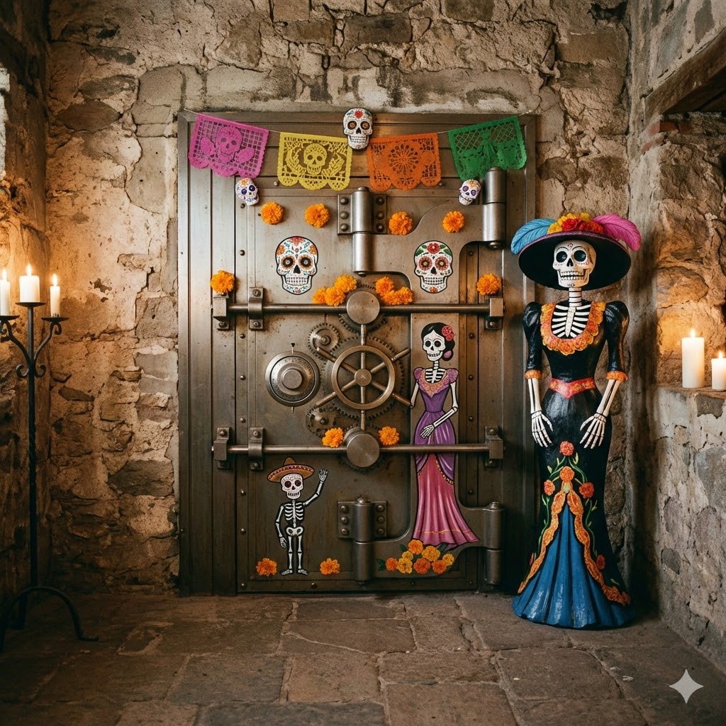 Speakeasy Latin house party inside historic bank vault